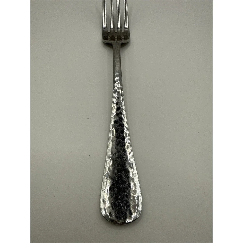 DINNER FORKS REED & BARTON‎ Hammered Antique Glossy 18/8 Stainless Korea